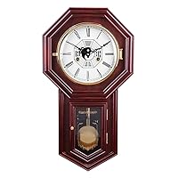 Mechanical Clock Living Room Home Movement Old-Style Newspaper Time Solid Wood Retro