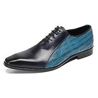 Men's Oxfords Formal Dress Leather Tuxedo Shoes for Men Fashion Prom Wingtip Oxford Business Casual Shoes Men