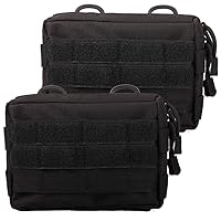 MOLLE Pouches - 2 Pack Tactical Compact Water-Resistant Utility Gadget Gear EDC Pouch