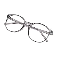 VisionGlobal Blue Light Blocking Glasses for Women/Men, Anti Eyestrain, Computer Reading, Stylish Oval Frame, Anti Glare