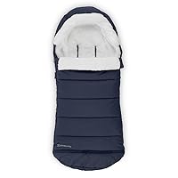 UPPAbaby CozyGanoosh Footmuff/Easily Attaches to Strollers + RumbleSeat/Ultra-Plush, Weather-Proof/Noa (Navy)