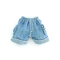 BJD Doll Clothes Pants for 1/12 BJD, OB11, GSC Doll Accessories (Light Blue)