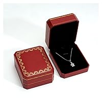 FANCUF Jewelry Package Engagement Box Necklace Box Jewelry Box Jewelry Storage Box (Color : E, Size : 8.2 * 7 * 3.8cm)