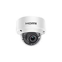 LINOVISION 5MP HDMI Security Camera with HDMI or VGA Output, Display HD Video Directly on TV or HDMI Monitor Without Delay, HDTVI Loopout for Continuous Recording in DVR, 2.8mm Fixed Lens
