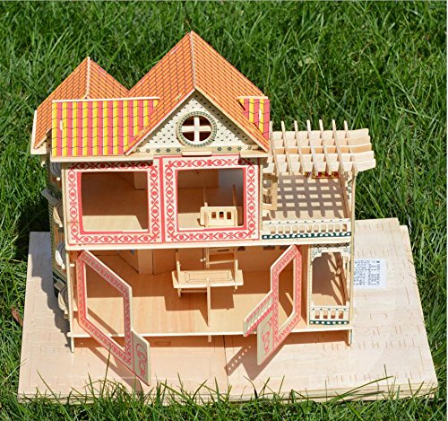 Basilica del Pilar NWFashion 17 Wooden Dream Dollhouse DIY Kits Miniature Doll House 