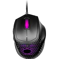 MM720 RGB-LED Claw Grip Wired Gaming Mouse - Ultra Lightweight 49g Honeycomb Shell, 16000 DPI Optical Sensor, 70 Million Click Micro Switches, Smooth Glide PTFE Feet - Matte Black