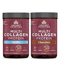 Multi Collagen Protein Powder, Vanilla, 24 Servings + Multi Collagen Protein Powder, Chocolate, 24 Servings