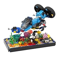 396 Pieces Coral Reef Submarine Buidling Blocks Toys Set,Underwater Ocean Building Toy Set Gift for Subnautica Fans and Kids Age 6+ Years Old