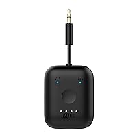 MEE audio Connect Air in-Flight Bluetooth Wireless Audio Transmitter Adapter for up to 2 AirPods/Other Headphones; Works with All 3.5mm Aux Jacks on Airplanes, Gym Equipment, TVs, & Gaming Consoles