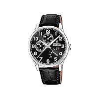 Festina Mens Multi dial Quartz Watch with Leather Strap F20278/C