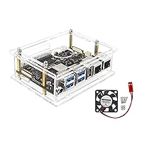 Acrylic Enclosure,Acrylic Case for Visionfive 2 RISC-V Board Transparent Shell StarFive JH7110 Processor+ Integrated 3D GPU Box