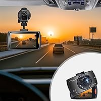 720P Car Recorders Dashboard Camera with 8GB Memory Card - 2.4 Inch IPS Display Screen 170 ° Wide Angle Parking Loop Recording Motion Detection Car Automatic Video Recorder Dash Cam
