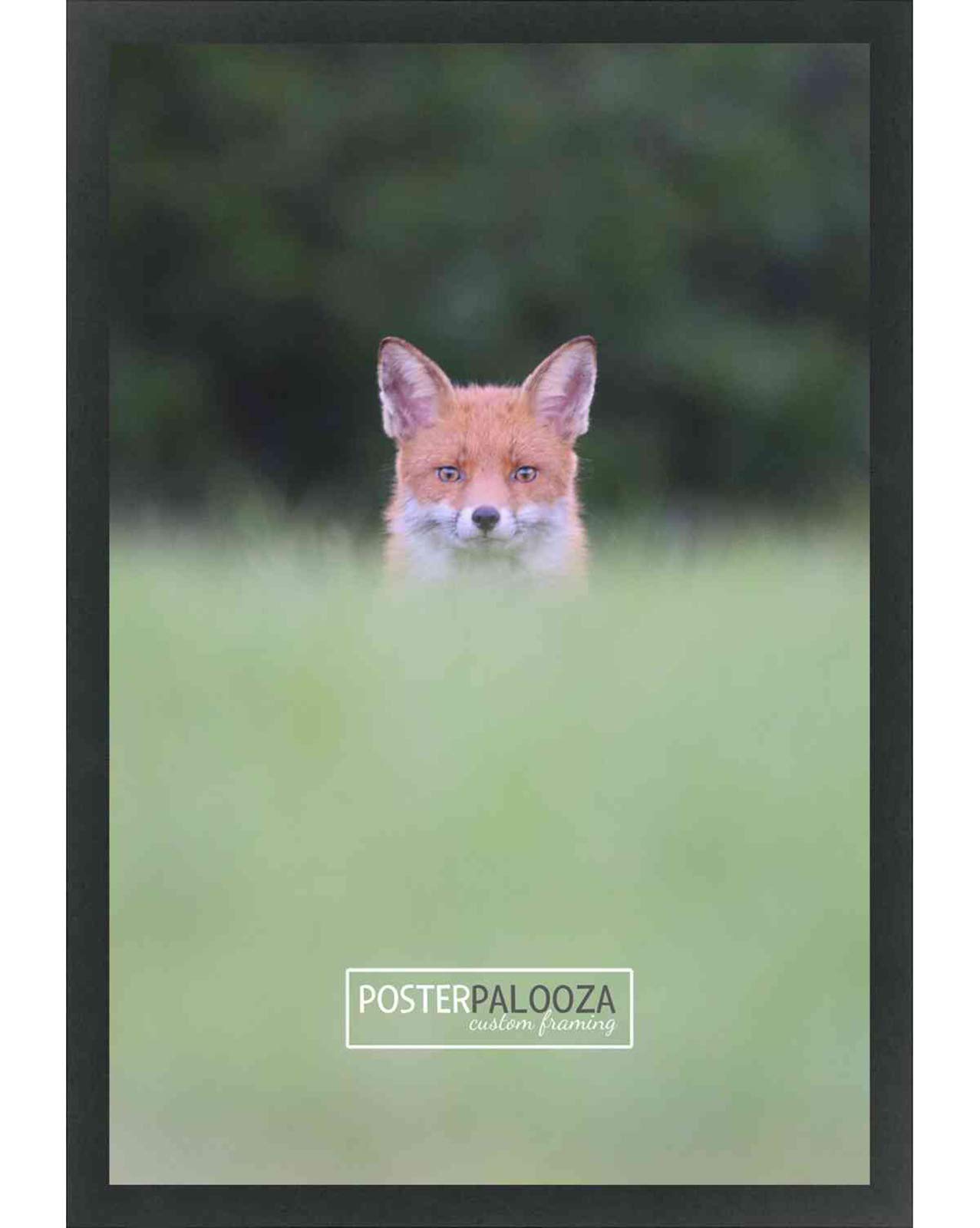 Poster Palooza 20x38 Contemporary Black Wood Picture Frame - UV Acrylic, Foam Board Backing, & Hanging Hardware Included!