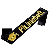 PhD Graduation Sash, Ph.inisheD. Finished Phinally Done Graduation Gift for PhD Grads and Survivors, Class of 2024 Congrats Decor