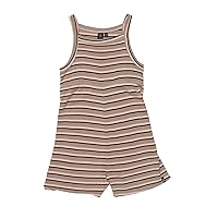 Volcom Girls All Booed Up Striped Knit RomperRomper