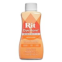 Rit DyeMore Liquid Dye, Apricot Orange 7 Fl Oz (Pack of 1)