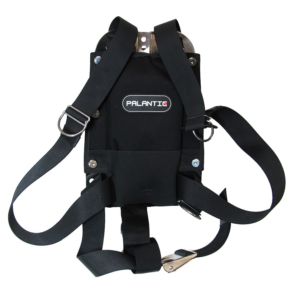 Palantic Techical Diving Stainless Steel Backplate with Harness System plus Backpad and Tank Belt Set