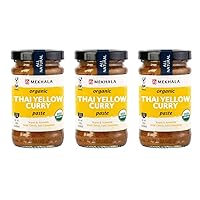 Mekhala Organic Gluten Free Curry Paste Value 3-Pack (3x3.5oz) (Yellow)