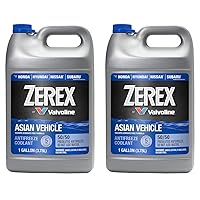 Asian Vehicle Blue Silicate and Borate Free 50/50 Prediluted Ready-to-Use Antifreeze/Coolant 1 GA (Pack of 2)