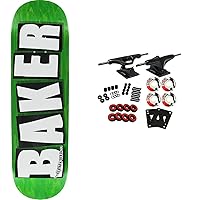 Baker Skateboard Complete Brand Logo Veneers B2 Green 8.25