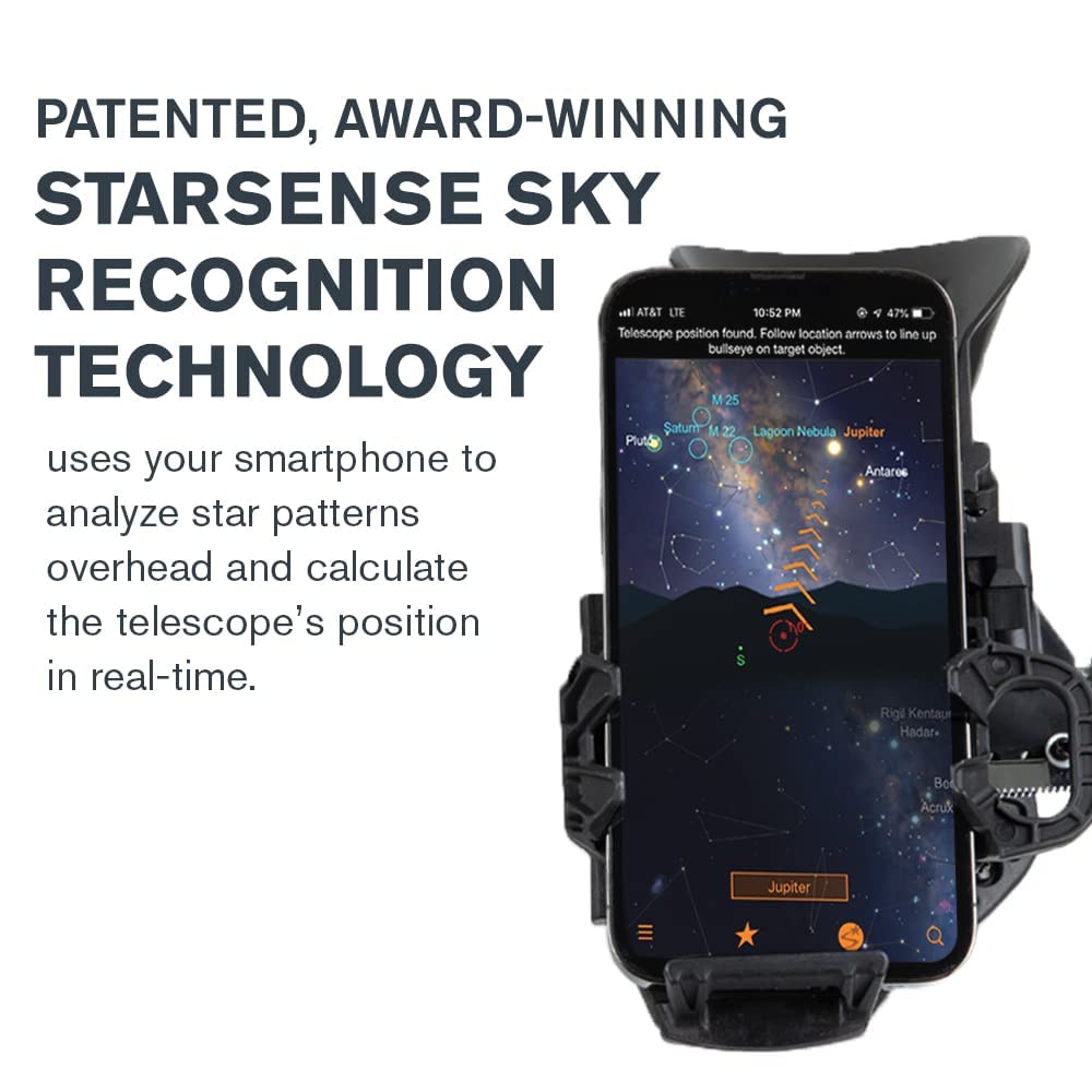 Celestron – StarSense Explorer 8-inch Dobsonian Smartphone App-Enabled Telescope – Works with StarSense App to Help You Find Nebulae, Planets & More – 8” DOB Telescope – iPhone/Android Compatible