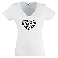 Black Dragon - T - Shirt Woman V - Tee Black - Heart Tiger - JDM/Die Cut