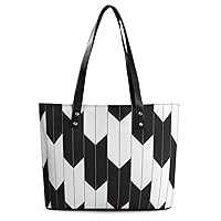 Womens Handbag Geometric Arrow Leather Tote Bag Top Handle Satchel Bags For Lady