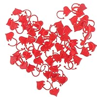50pcs Heart Shaped Stitch Markers Plastic Knitting Crochet Lock Needle Sewing Holder Accessories