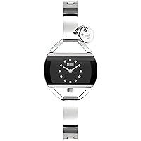 Temptress Charm Women's Watch with Unique Curved dial, Heart Charm and easilink Fastening