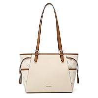 Miss Lulu Tote Bag Handbags and Shoulder Bags for Women,Synthetic Leather, Lightweight, Large Capacity, Can Hold 13.3 inch Laptop, A4 Item, 9.7' Tablet, Adjustable Handle
