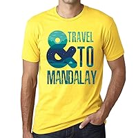 Men's Graphic T-Shirt and Travel to Mandalay Eco-Friendly Limited Edition Short Sleeve Tee-Shirt Vintage