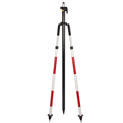 Tripod Bipod Surveying Thumb Release, Aluminum Tripod Bipod for Prism Poles Surveying or GPS Poles of Total Station GPS GNSS