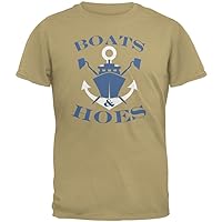 Old Glory Boats & Hoes Tan Adult T-Shirt - Large