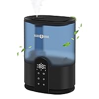 Humidifiers for Bedroom, PARIS RHÔNE 4L Top Fill Humidifiers for Home Large Room, Essential Oil Diffuser, Auto Humidity Sensor, 28dB Quiet,Timer,40H, Sleep Mode,Cool Mist Air Humidifier(Blue)