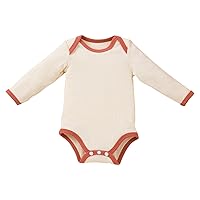 Baby Rompers Unisex Toddler Long Sleeve Crewneck Button Down Jumpsuit Baby Solid Color Soft Autumn Bodysuit