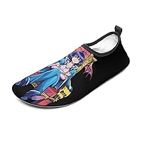 Anime Water Shoes Barefoot Quick-Dry Aqua Socks Slip-on for Men's Woman's Outdoor Beach Swim Surf