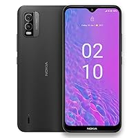 Nokia C210 | T-Mobile, AT&T, Cricket | Android 13 | Unlocked Smartphone | All Day Battery | US Version | 3/32GB | 6.3-Inch Screen | 13MP Dual Camera | Charcoal