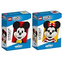LEGO Brick Sketches Mickey (40456) & Minnie Mouse (40457) Exclusive Bundle