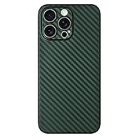 Case for iPhone 15Pro Max/15 Pro/15 Plus/15 Magnetic Phone Cover Full Lens Protection Carbon Fiber Texture Soft Shockproof Case (Green,15 Pro Max)