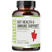 Gut Health for Women and Men w Probiotic, Prebiotic, Postbiotic & Digestive Enzymes for Leaky Gut Repair. Support Healthy Gut Lining, Digestion Health, Occasional Gas and Bloating & Immune Support.