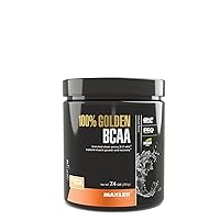 Maxler 100% Golden BCAA Powder - Intra & Post Workout Recovery Drink for Accelerated Muscle Recovery & Lean Muscle Growth - 6 g Vegan BCAAs Amino Acids - 30 Servings - Natural