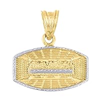 10k Two tone Gold Mens Women Last Supper Religious Charm Pendant Necklace Measures 21.3x20.10mm Wide Jewelry for Men