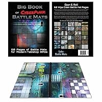 Loke Giant Book of Cyberpunk Battle Mats , Red