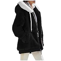 FQZWONG Winter Coats For Women 2023 Trendy Casual Warm Jacket Fashion Long Sleeve Outerwear Trendy Clothes