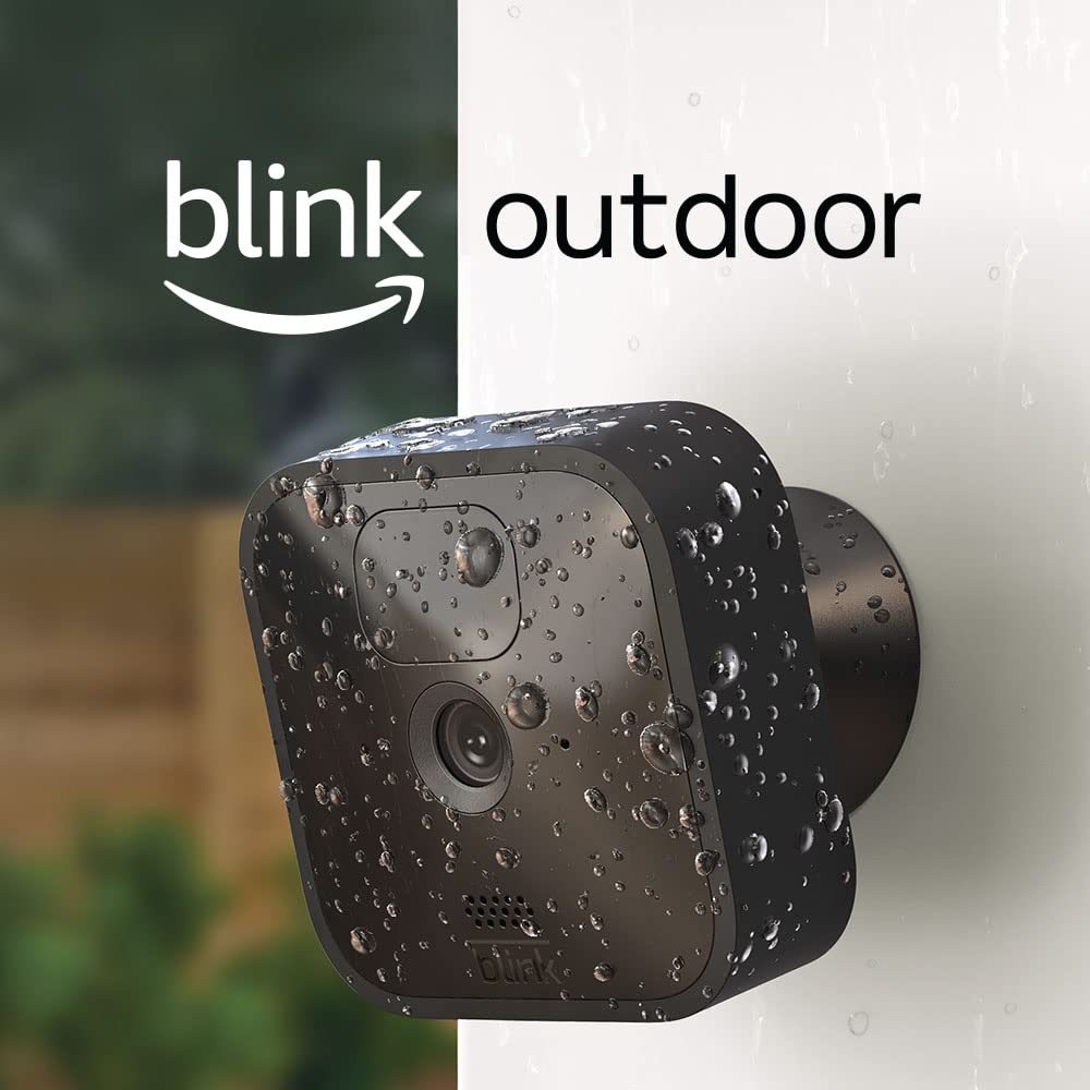 Blink Outdoor – kabellose, witterungsbeständige HD-Überwachungskamera mit zwei Jahren Batterielaufzeit und Bewegungserfassung, funktioniert mit Alexa |1 Kamera
