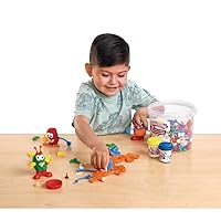 Dough and Dough Creatures, Bucket of Dough Accessories, Soft Colorful Dough, Create Fun Characters