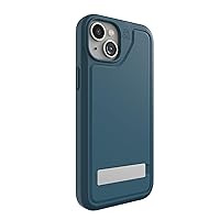ZAGG Everest Snap iPhone 15 Plus/ 14 Plus Case with Kickstand - Drop Protection (20ft/6m), Triple-Layer Textured Cell Phone Case, No-Slip Design, MagSafe Phone Case, Marine Blue