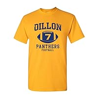 Dillon 7 Retro Sports Novelty DT Adult T-Shirt Tee (X Large, Gold)