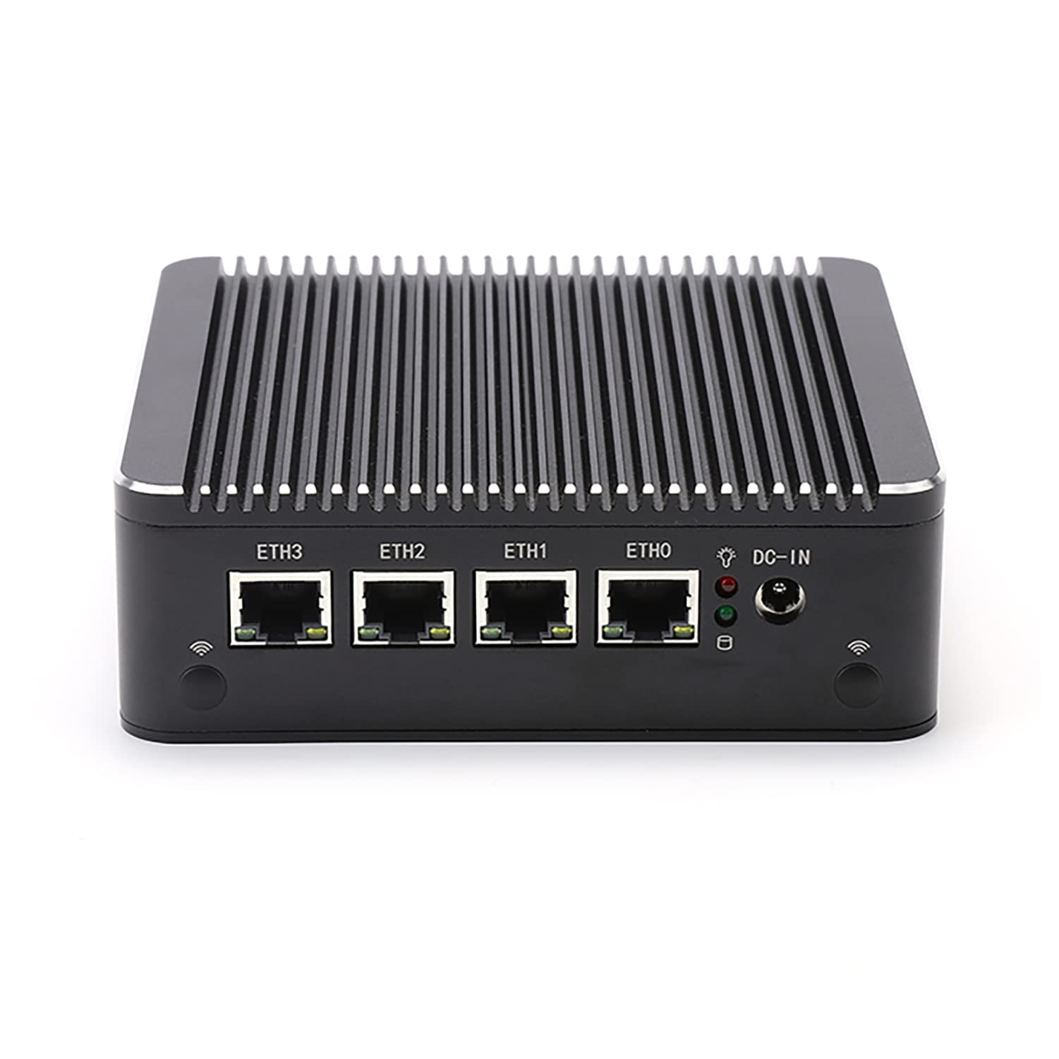 HUNSN Micro Firewall Appliance, OPNsense, VPN, Router PC, Intel Celeron J4125, RS34g, AES-NI, 4 x Intel 2.5GbE I225-V LAN, 2 x USB3.0, VGA, HDMI, Fanless, 16G RAM, 64G SSD
