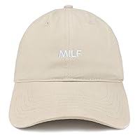 Trendy Apparel Shop Milf Embroidered Soft Cotton Low Profile Dad Hat Baseball Cap